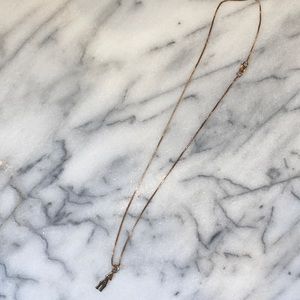 ADPI ALPHA DELTA PI silver necklace